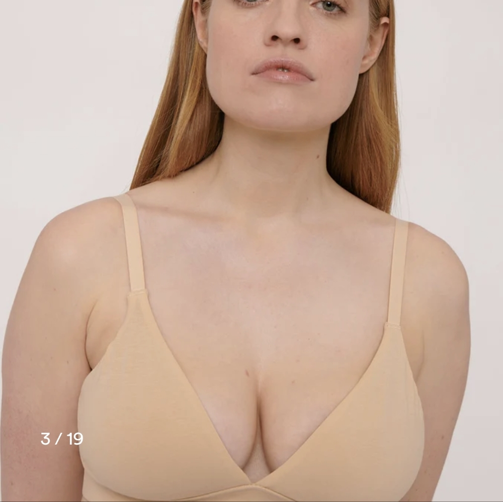 Organic Basics - Organic Cotton Triangle Bra (size M)